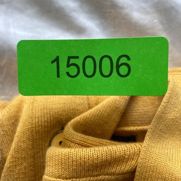 Banana Republic Factory Long Sleeve 1/2 Button Front Mustard V-Neck Cardigan M - Picture 13 of 13